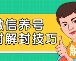 2020最新微信养号防封解封技巧，再也不用担心微信号被封，快速解封你的微信号！-第一资源库