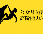 公众号运营高阶能力35讲,从月薪3k到月薪30k,新媒体人的必修课-第一资源库