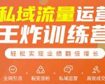 私域流量运营王炸训练营:全网引流+裂变涨粉+私域运营+高效成交-第一资源库