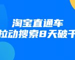 进阶战速课：淘宝直通车拉动搜索8天破千-第一资源库