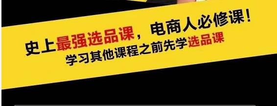 蓝海高利润选品课:你只要能选好一个品,就意味着一年轻松几百万的利润-第一资源库