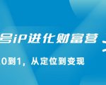 视频号iP进化财富营,从0到1,从定位到变现赚钱(价值1577元)-第一资源库