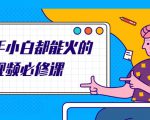 新手小白都能火的短视频必修课，教你三天就能上热门的短视频IP技术-第一资源库