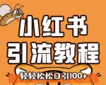 小红书运营引流全系列课程，每天引流100精准粉-第一资源库