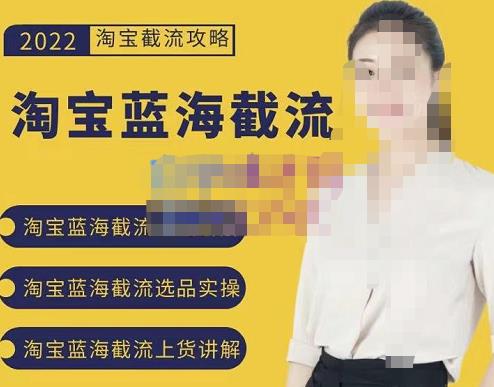 2022淘宝蓝海截流攻略,淘宝蓝海截流选品上货实操讲解-第一资源库