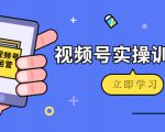 微信视频号实操训练营:视频号起号运营纯干货玩法!-第一资源库