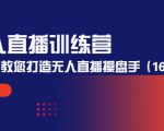 无人直播训练营:手把手教您打造无人直播操盘手(16节课时)-第一资源库