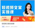 小秋·短视频文案实操课,从0到1教你做短视频的经验技巧-第一资源库