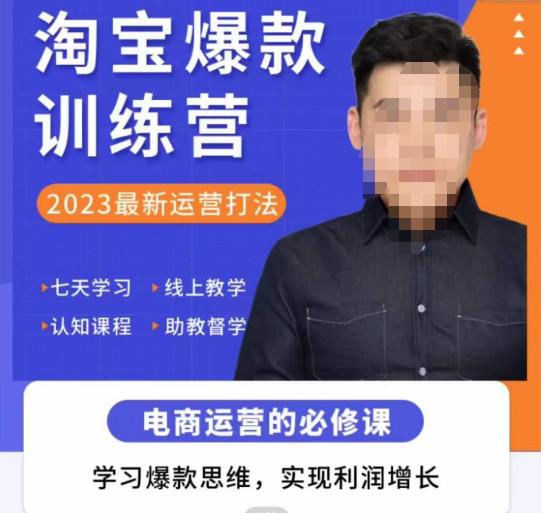 爱上黄昏·淘宝爆款训练营,2023最新运营打法,学习爆款思维,实现利润增长-第一资源库