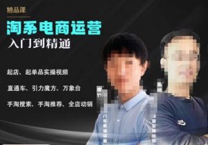2023手淘搜索实操课+体系化课程,起店起单品实操视频课程-第一资源库