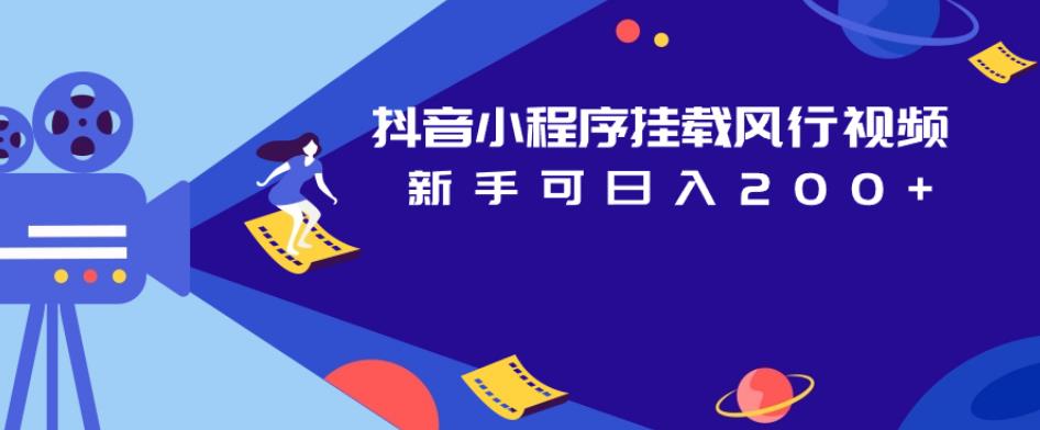 抖音小程序挂载风行视频,新手可日入200+-第一资源库