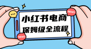 月入5w小红书掘金电商,11月最新玩法,实现弯道超车三天内出单,小白新手也能快速上手-第一资源库