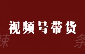 视频号带货联盟,赚信息差的带货钱,只需手机随时随地都可以做!-第一资源库