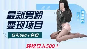 最新男粉变现项目,日引600+色粉,全平台通用,轻松日入500+【揭秘】-第一资源库