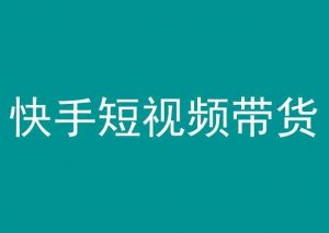 快手短视频带货,操作简单易上手,人人都可操作的长期稳定项目!-第一资源库