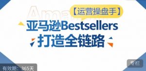 运营操盘手!亚马逊Bestsellers打造全链路,选品、Listing、广告投放全链路进阶优化-第一资源库