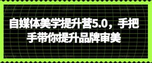 自媒体美学提升营5.0,手把手带你提升品牌审美-第一资源库