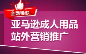 亚马逊成人用品站外营销推广，​成人用品新品推广方案，助力打造类目爆款-第一资源库
