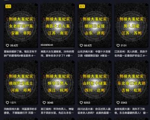 大案纪实解说课，2024年最新抖音大案教学教程-第一资源库