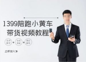 1399陪跑tiktok小黄车带货视频教程,tiktok跨境电商教程-第一资源库