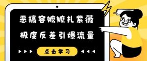 恶搞容嬷嬷扎紫薇短视频，极度反差引爆流量-第一资源库