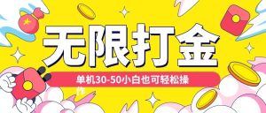 各种平台无限打金玩法，单机30-50纯自撸玩法，适合小白【揭秘】-第一资源库