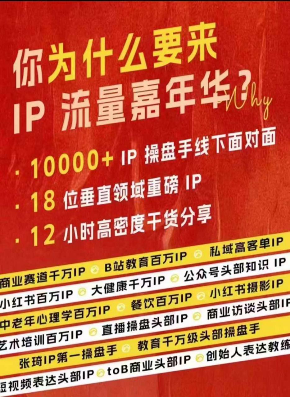 群响IP流量嘉年华，​现场视频+IP江湖2024典藏版PPT-第一资源库