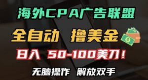 海外CPA全自动撸美金, 日入100+美刀，无脑操作，解放双手【揭秘】-第一资源库