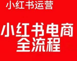 红薯电商实操课,小红书电商全流程-第一资源库