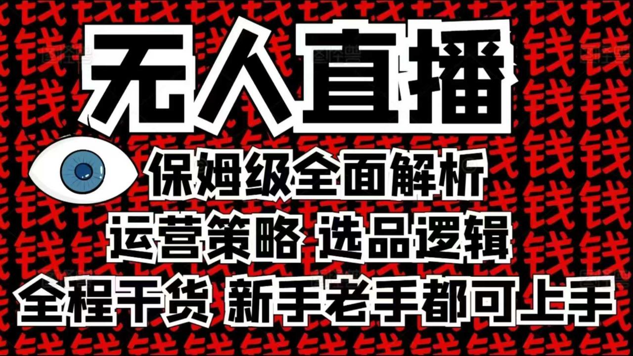 2025无人直播这么做就对了,保姆级全面解析,全程干货,新手老手都可上手-第一资源库