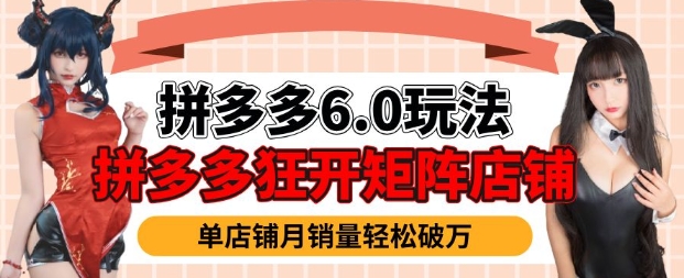 拼多多虚拟商品暴利6.0玩法,轻松实现月入过W-第一资源库