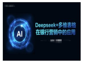 Deepseek+多维表格在银行营销场景中的应用-第一资源库