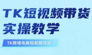 东南亚TikTok短视频带货，TK短视频带货实操教学-第一资源库