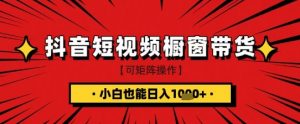 抖音短视频食品橱窗带货，小白轻松上手日入1k+【揭秘】-第一资源库