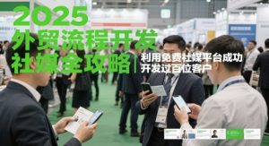 2025外贸流程开发社媒全攻略,利用免费社媒平台成功开发过百位客户-第一资源库