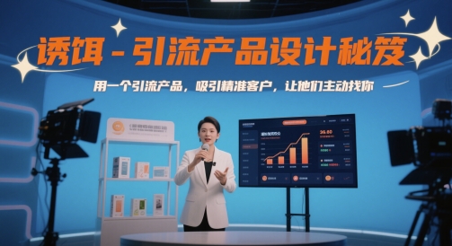 诱饵-引流产品设计秘笈，用一个引流产品，吸引精准客户，让他们主动找你-第一资源库