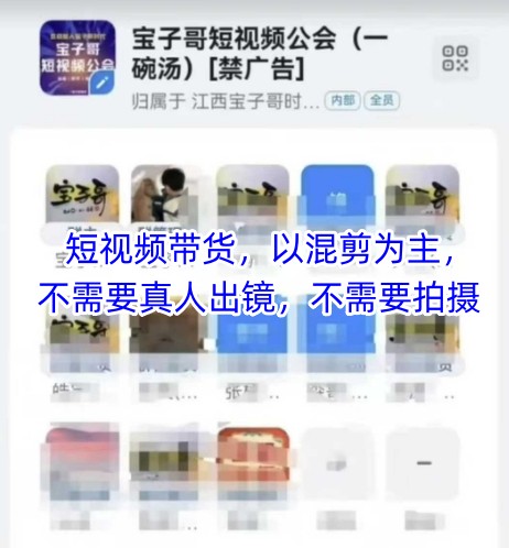 宝子哥头部团队短视频带货,以混剪为主,不需要真人出镜,不需要拍摄【更新】-第一资源库