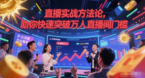 直播实战方法论,助你快速突破万人直播间门槛-第一资源库