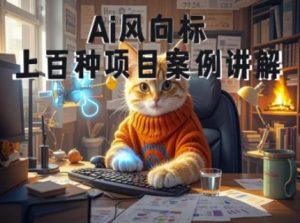 Ai风向标-附100种项目案例玩法-0基础小白到大神ai视频商业应用教学-第一资源库