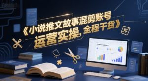 小说推文故事混剪账号运营实操,全程干货-第一资源库