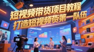 短视频带货项目教程，打造短视频带货第一队伍-第一资源库
