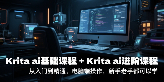 krita ai基础课程+Krita ai进阶课程,从入门到精通,电脑端操作,新手老手都可以学-第一资源库
