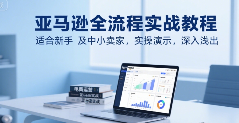 亚马逊全流程实战教程，适合新手及中小卖家，实操演示，深入浅出-第一资源库