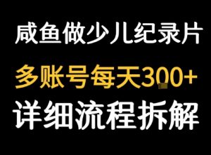 闲鱼卖纪录片1单3块钱 1天几十单-第一资源库