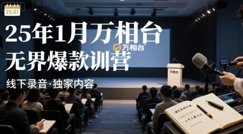 25年1月万相台无界爆款特训营线下录音-第一资源库
