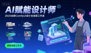 AI赋能设计师， 2025全新comfyui设计全流程工作流 ，室内-建筑-景观-美术，零基础直接上手-第一资源库