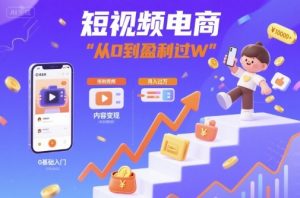 短视频电商：短视频变现从0到盈利过W-第一资源库