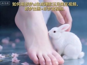 如何用即梦ai生成爆款玉足美足视频，即梦出图+即梦出视频，快速涨粉-第一资源库