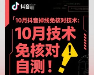 10月抖音掉线免核对技术，不保证百分百，自测-第一资源库