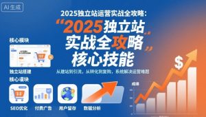 2025独立站运营实战全攻略,一站式掌握独立站运营核心技能-第一资源库